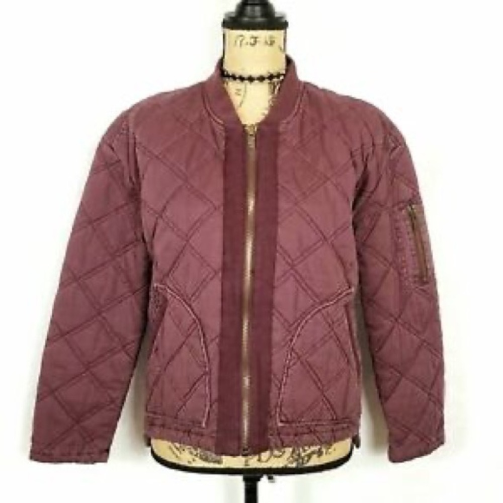 JOLT Maroon Bomber Jacket